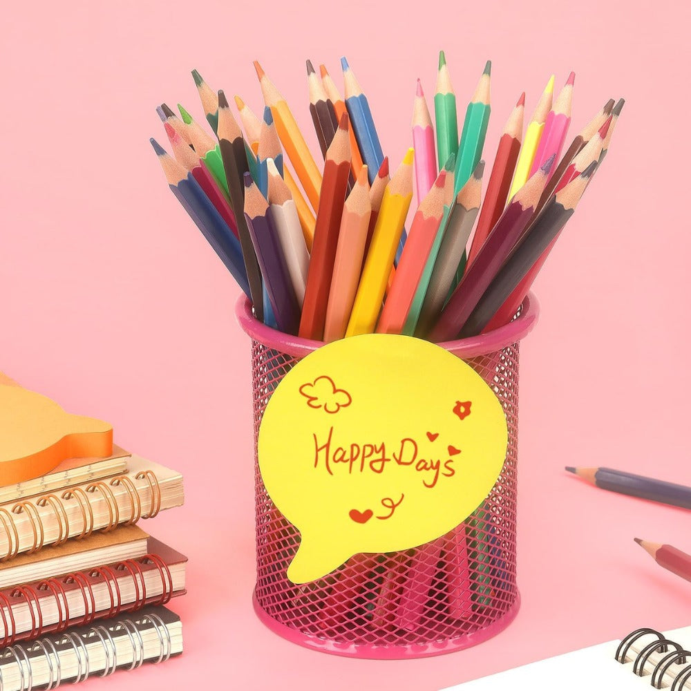 SIMONA Bubble Shape Sticky Notes – 600 Sheets, 8 Bright Colors, Cute Speech Bubble Memo Pads for Office, School & Home
