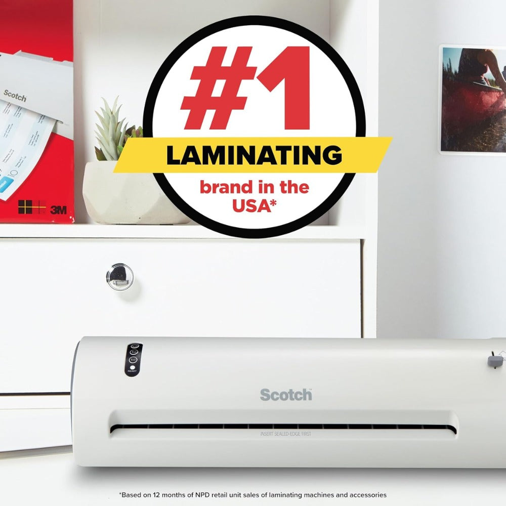 Scotch Thermal Laminating Pouches, 8.9 x 11.4 Inches – Letter Size, 3 Mil Clear Laminating Sheets, 100 Count