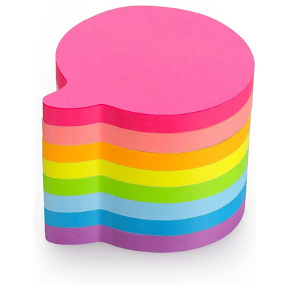 SIMONA Bubble Shape Sticky Notes – 600 Sheets, 8 Bright Colors, Cute Speech Bubble Memo Pads for Office, School & Home